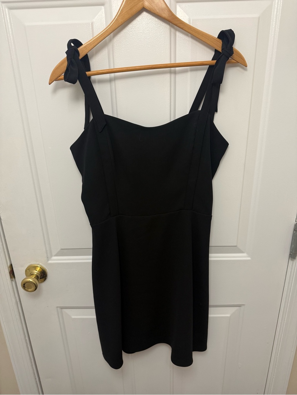 Aritzia Sunday Best Black Chiffon Sleeveless Mini Fit And Flare Dress Size 4